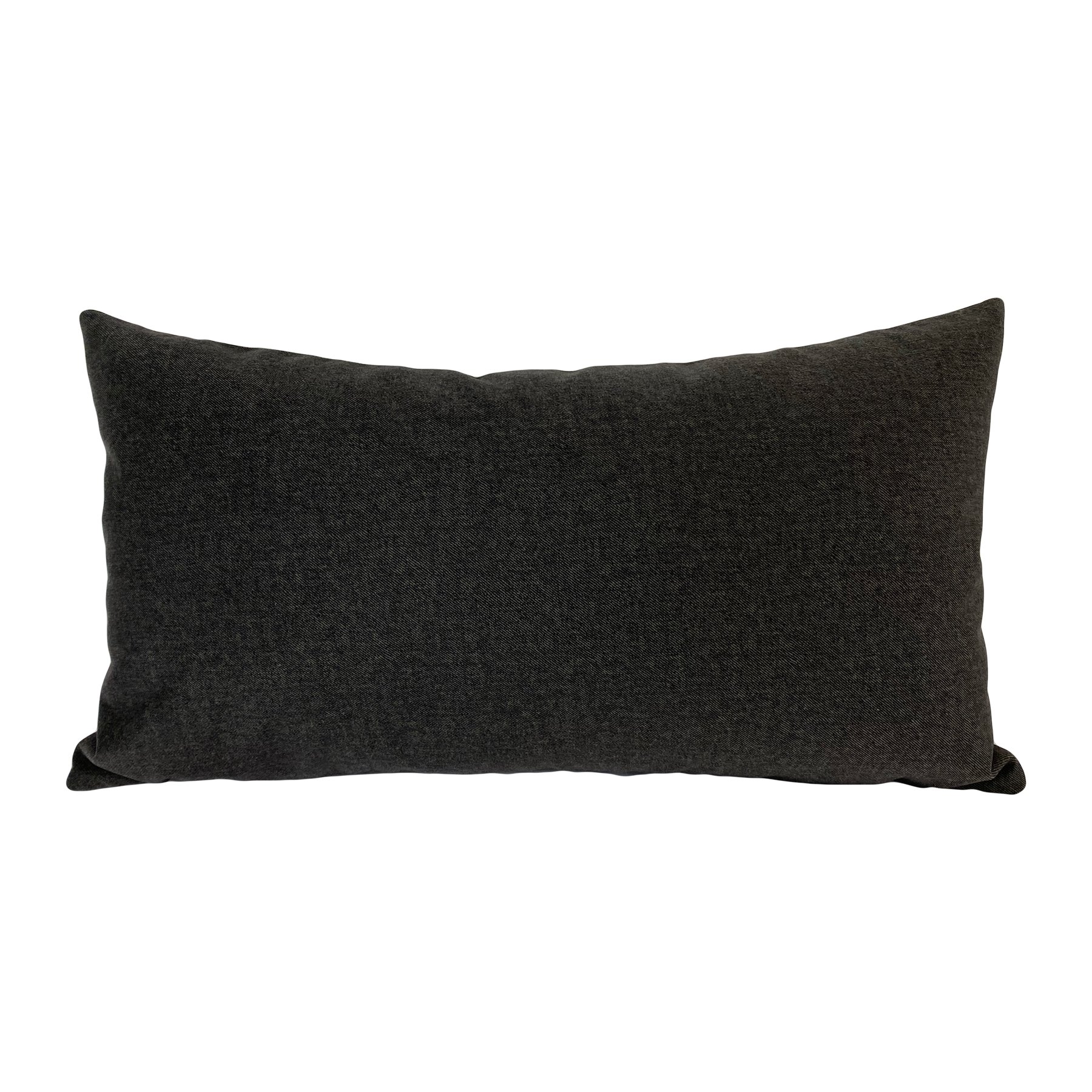 Loft Black Lumbar Pillow 12x22