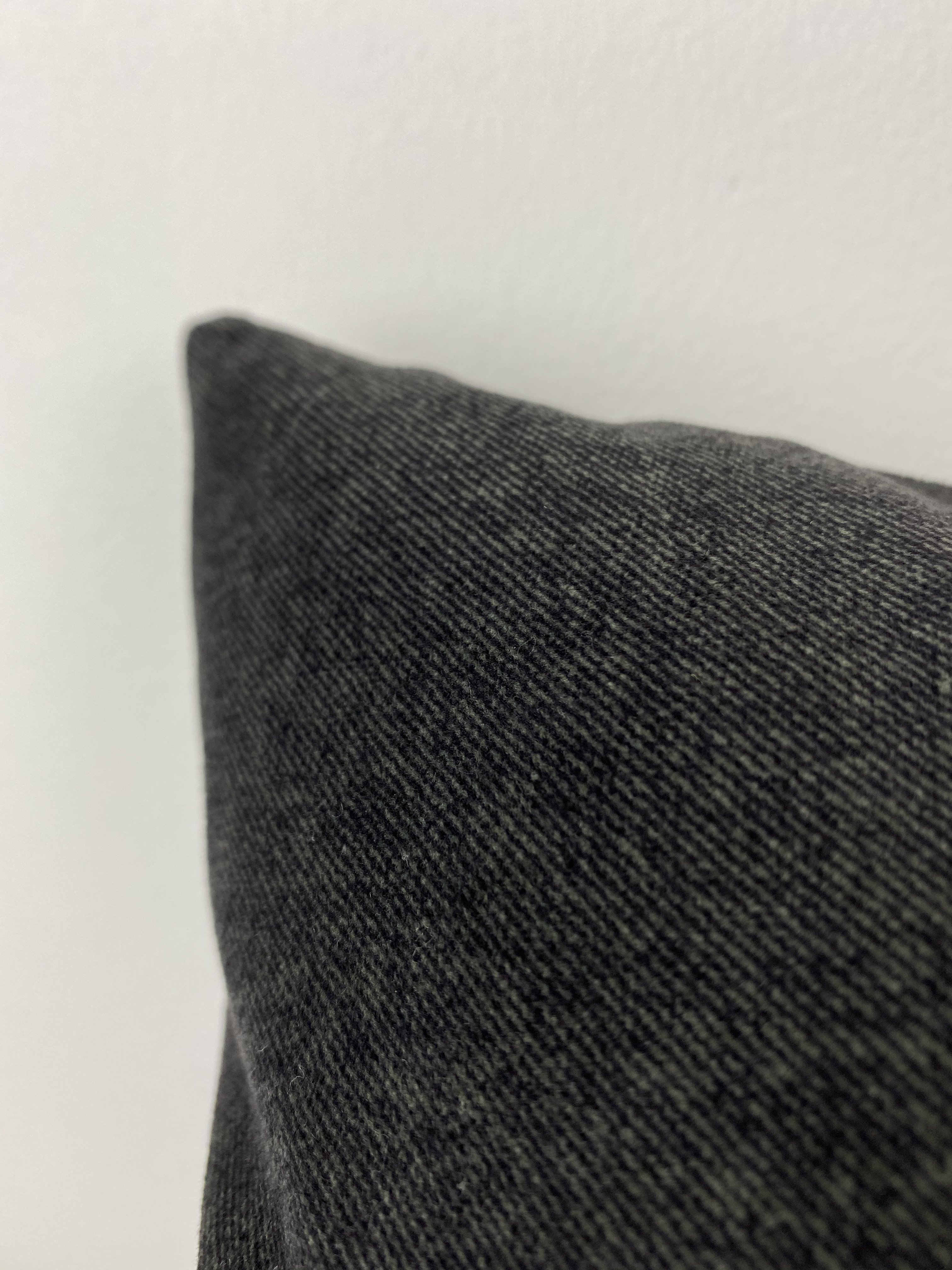 Loft Black Lumbar Pillow 12x22