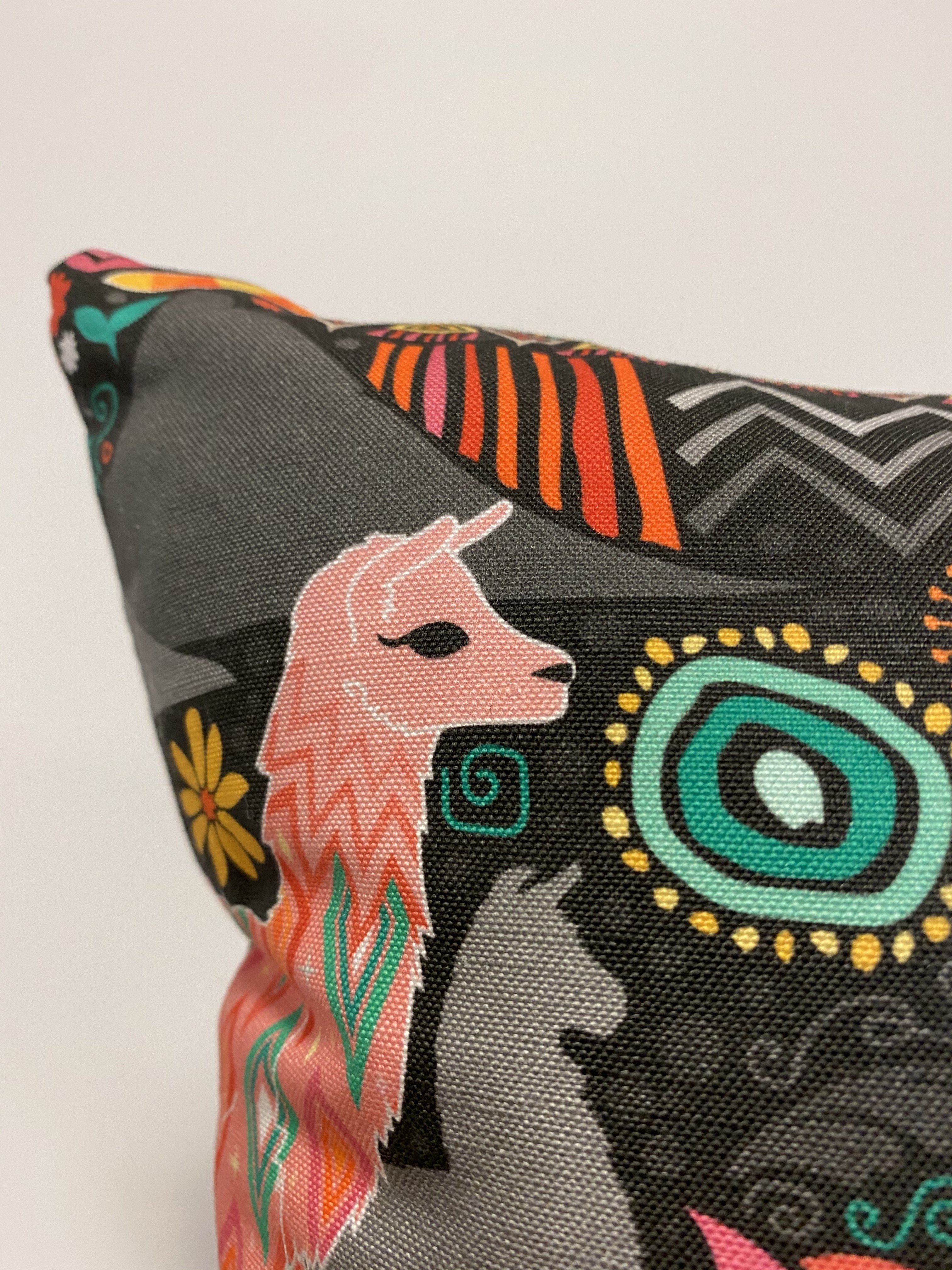 Lovely Llama Throw Pillow 17x17