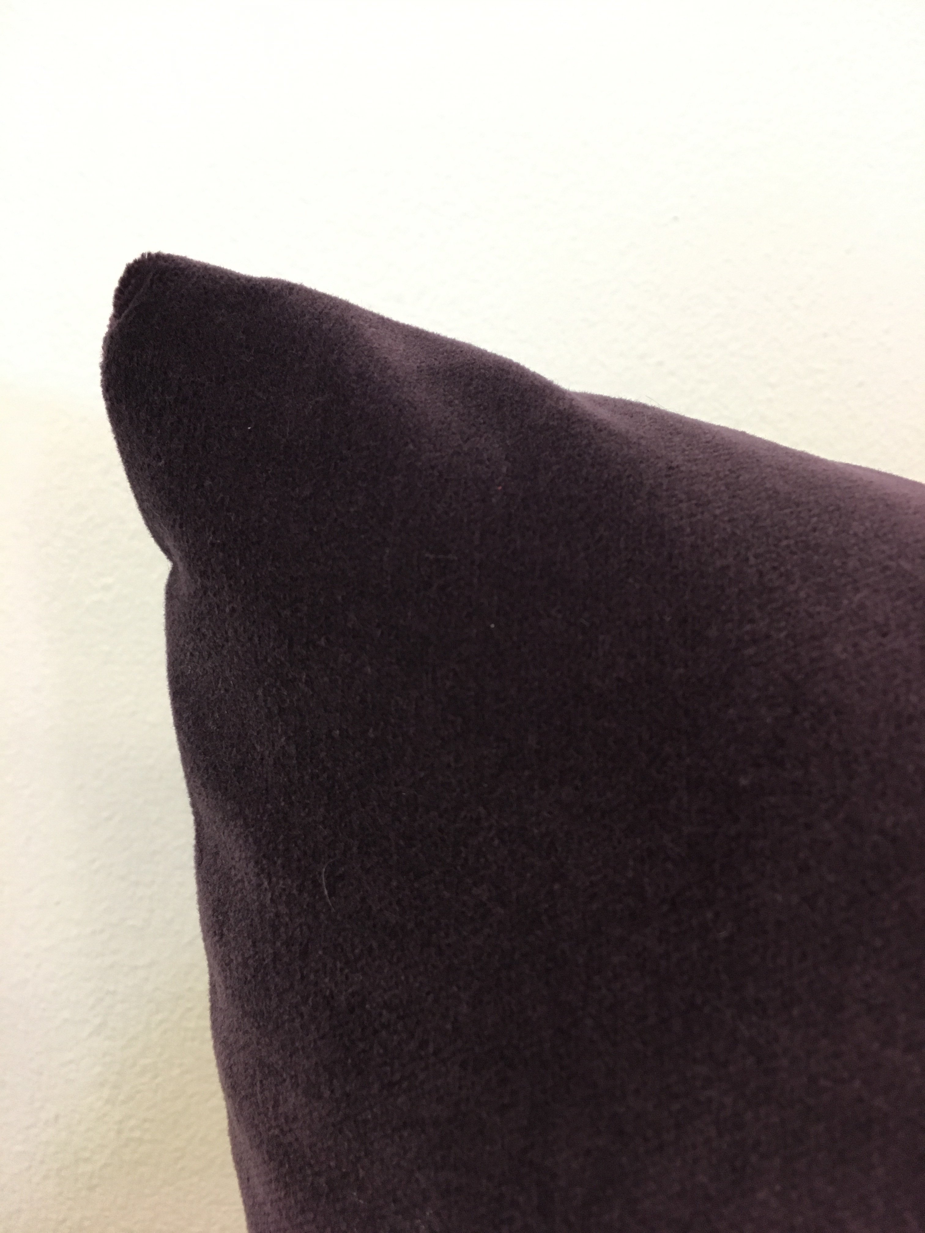 Luscious Velvet Deep Purple Lumbar Pillow 12x22