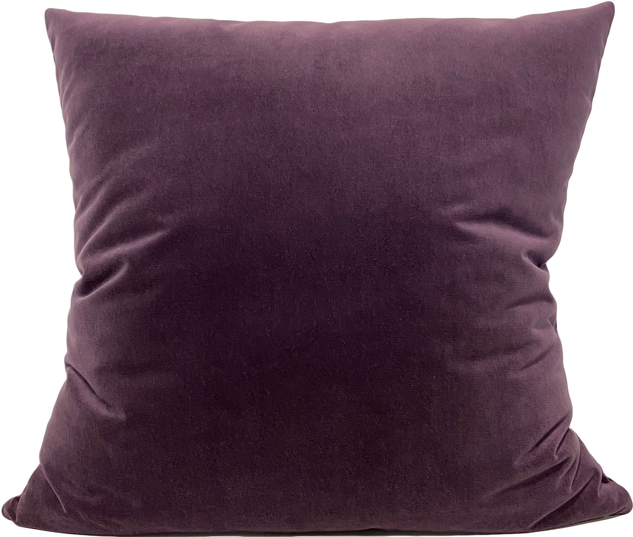 Luscious Velvet Deep Purple Euro Pillow 25x25