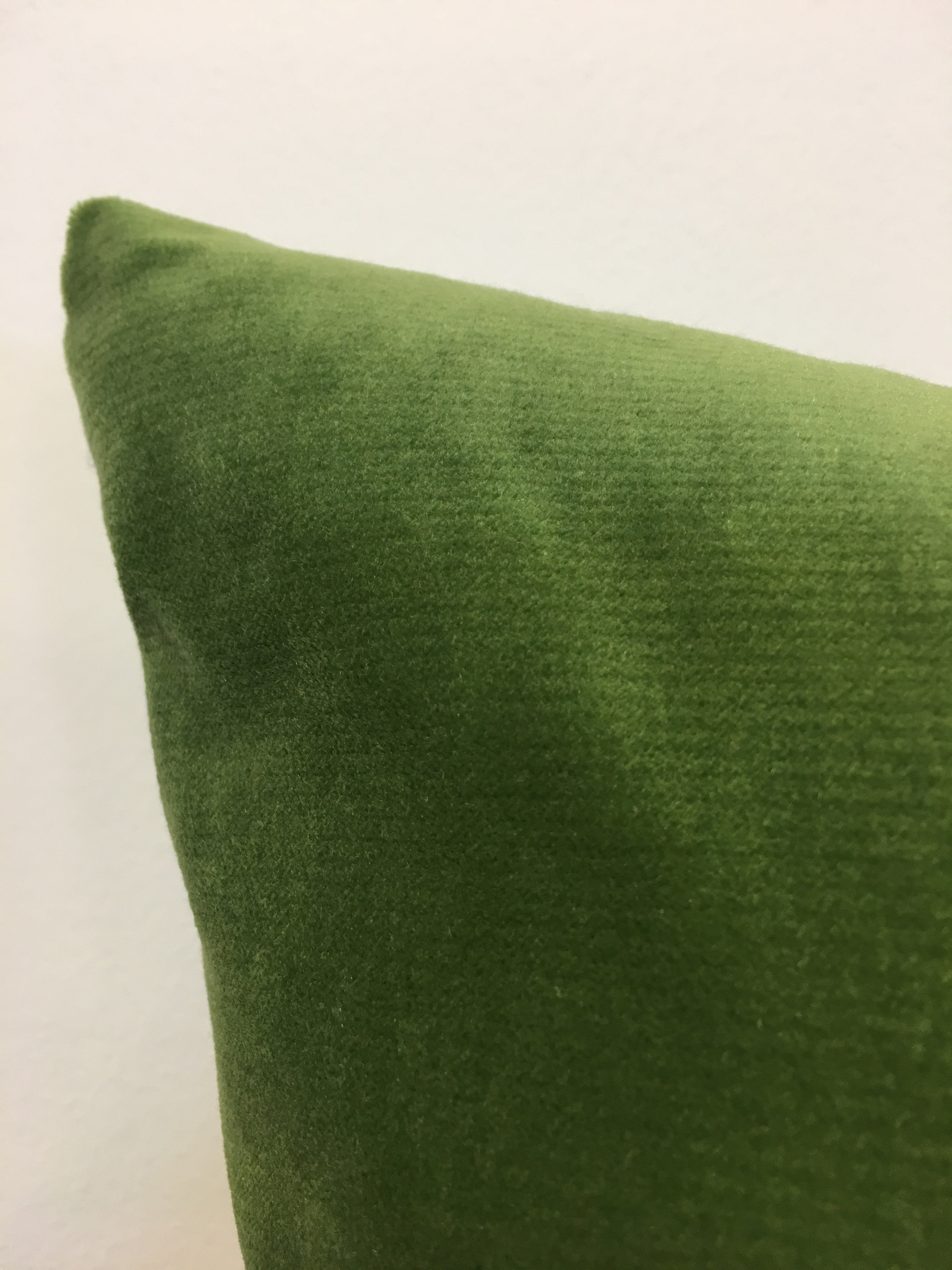 Luscious Velvet Loden Throw Pillow 20x20