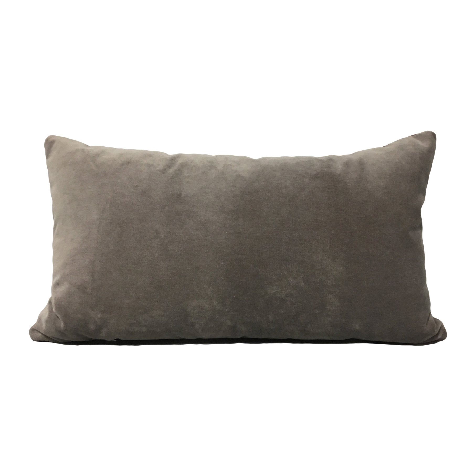 Luscious Velvet Smoke Lumbar Pillow 12x22