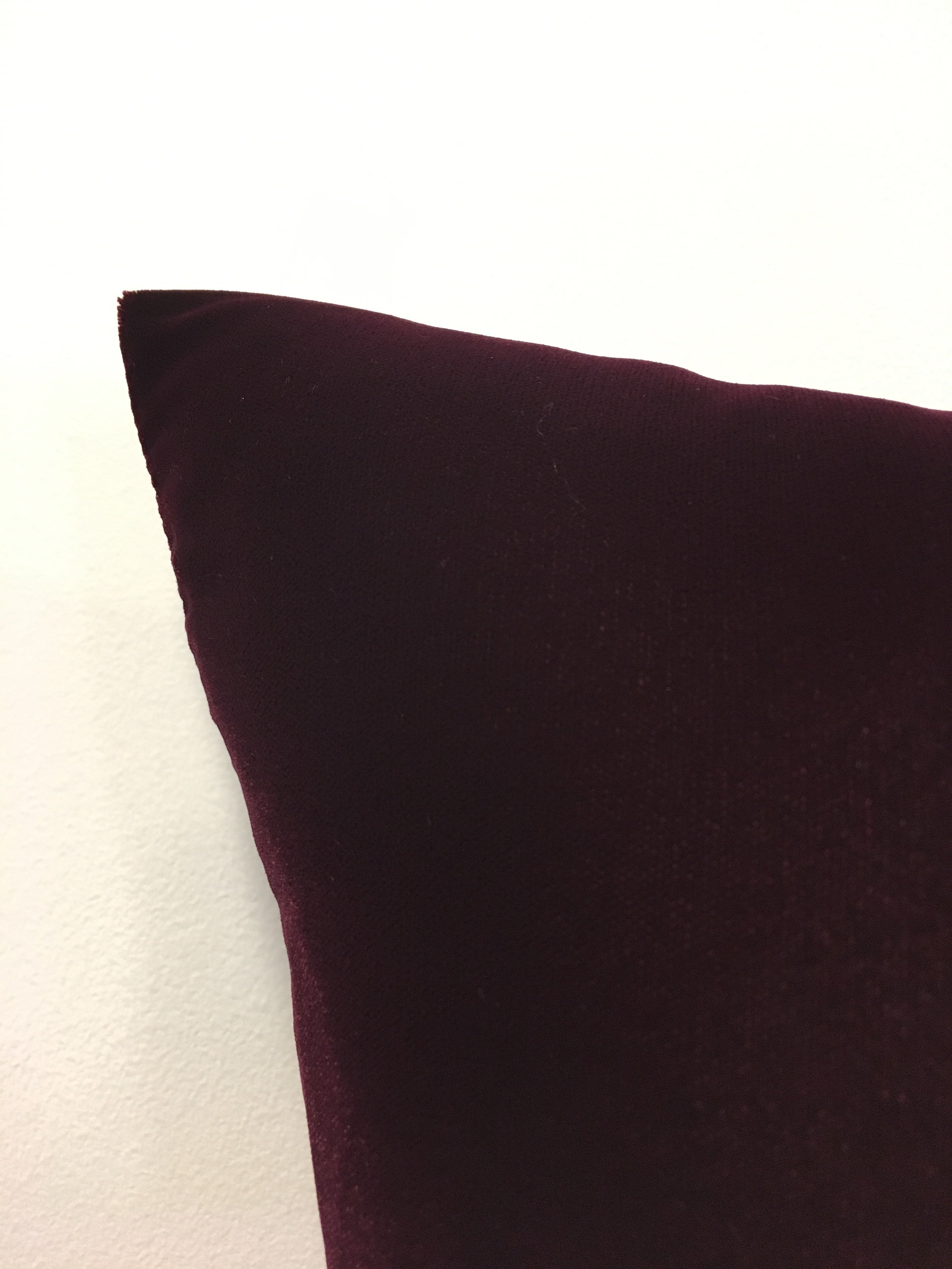 Lux Velvet Merlot Throw Pillow 20x20