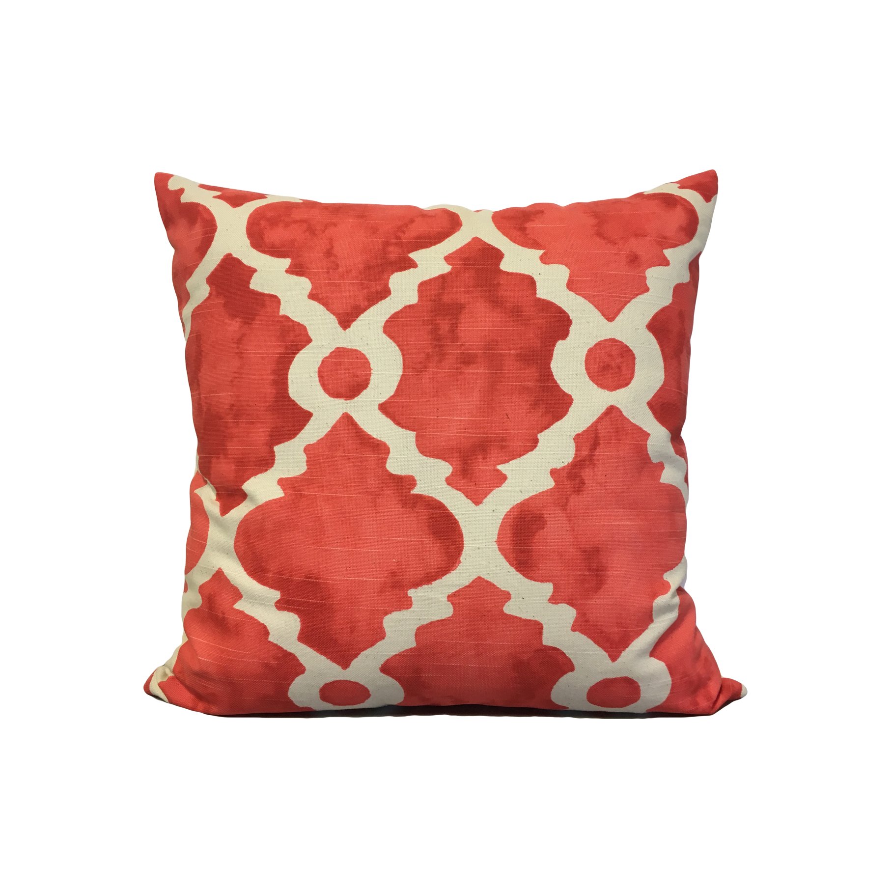 Madrid Slub Salmon Throw Pillow 17x17