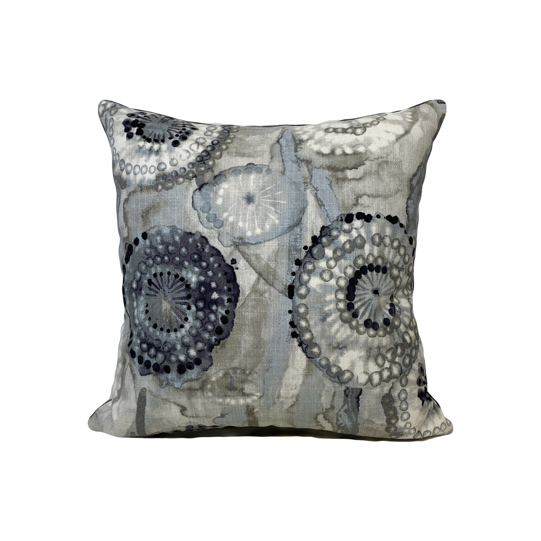 Majorca Smoke Throw Pillow 17x17