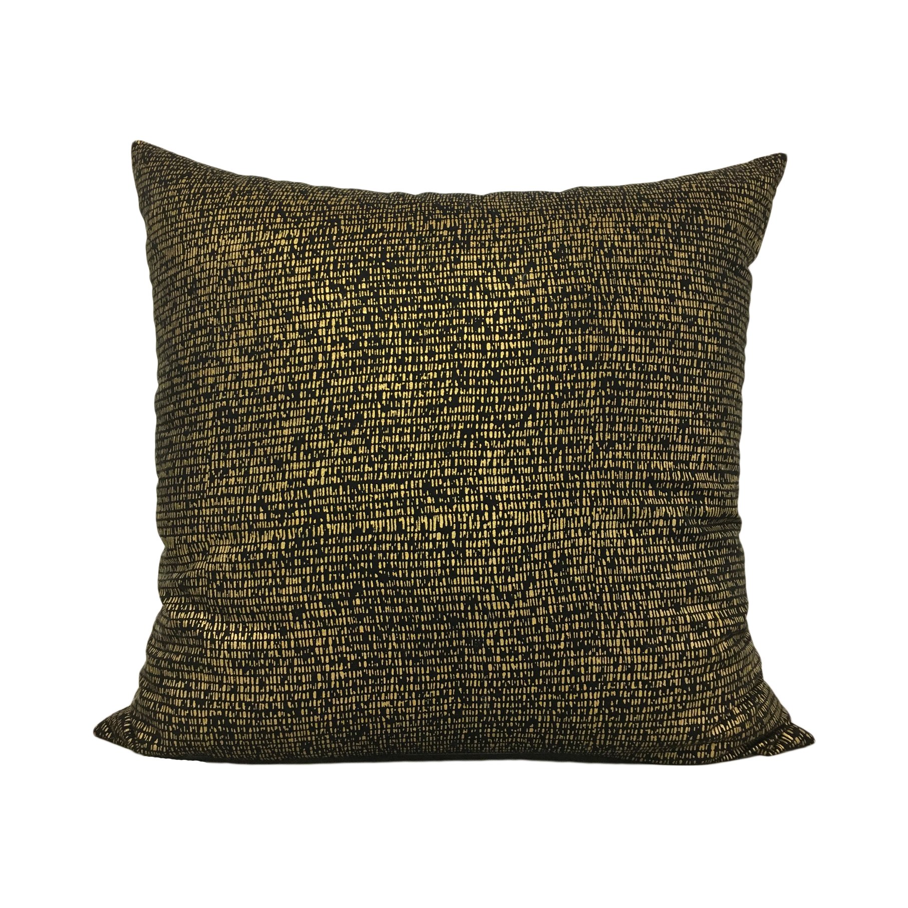 Metallic Mesh Gold Throw Pillow 20x20