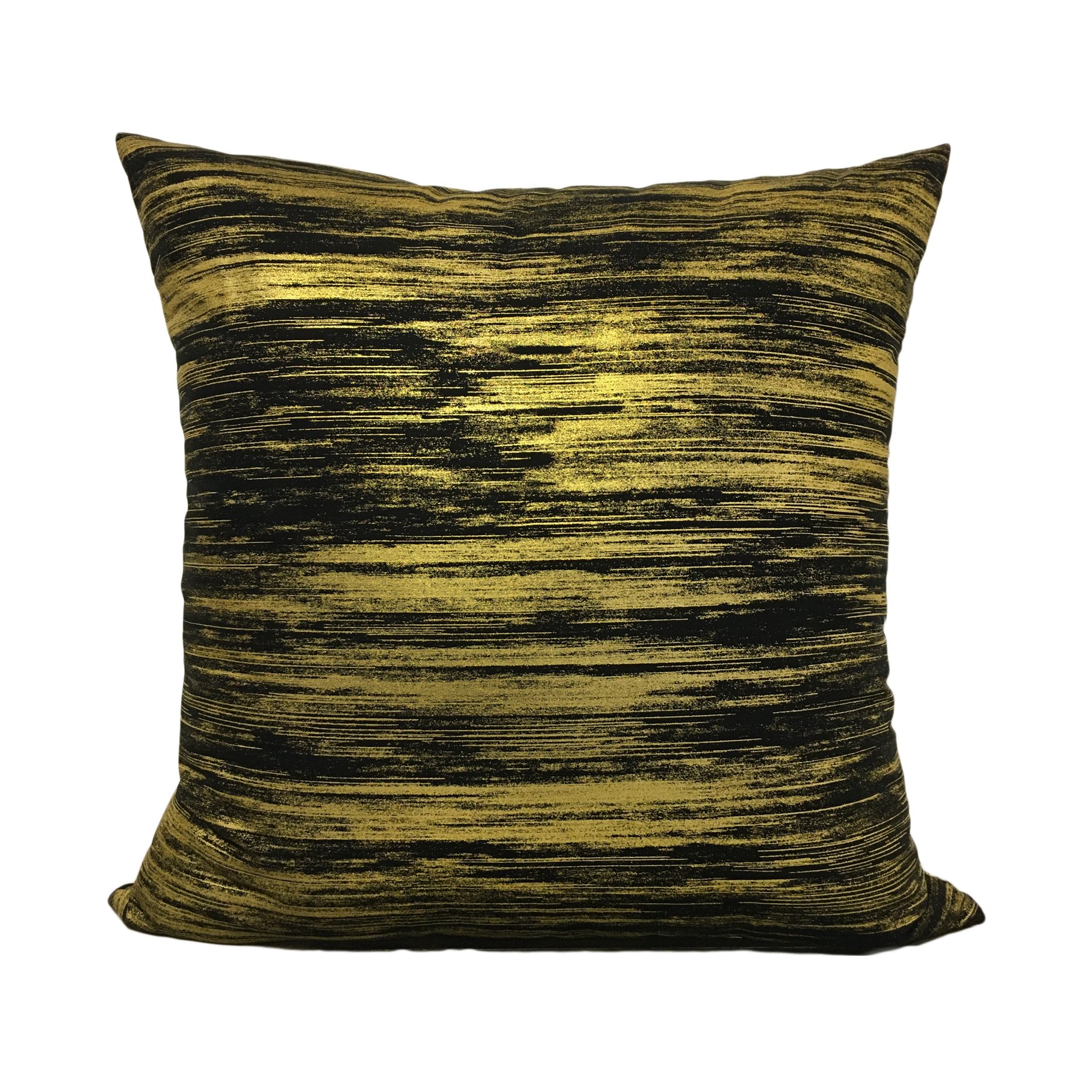 Metallic Mixer Gold Throw Pillow 20x20