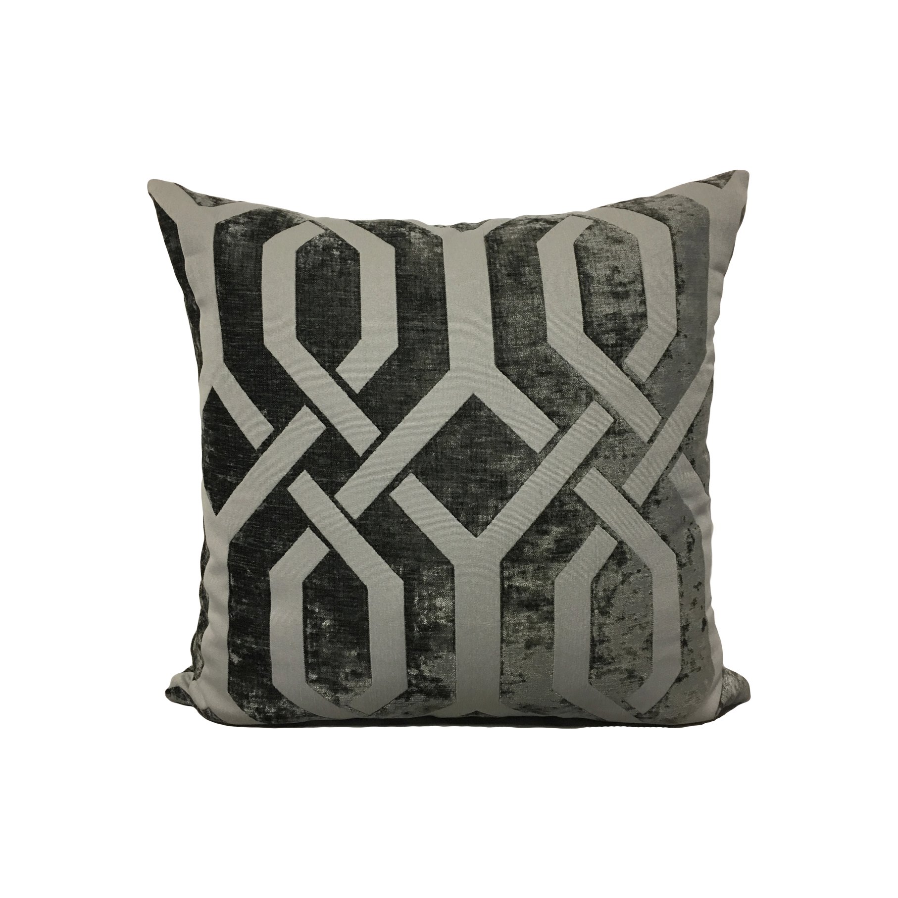 Monterey Gate Graphite Throw Pillow 17x17